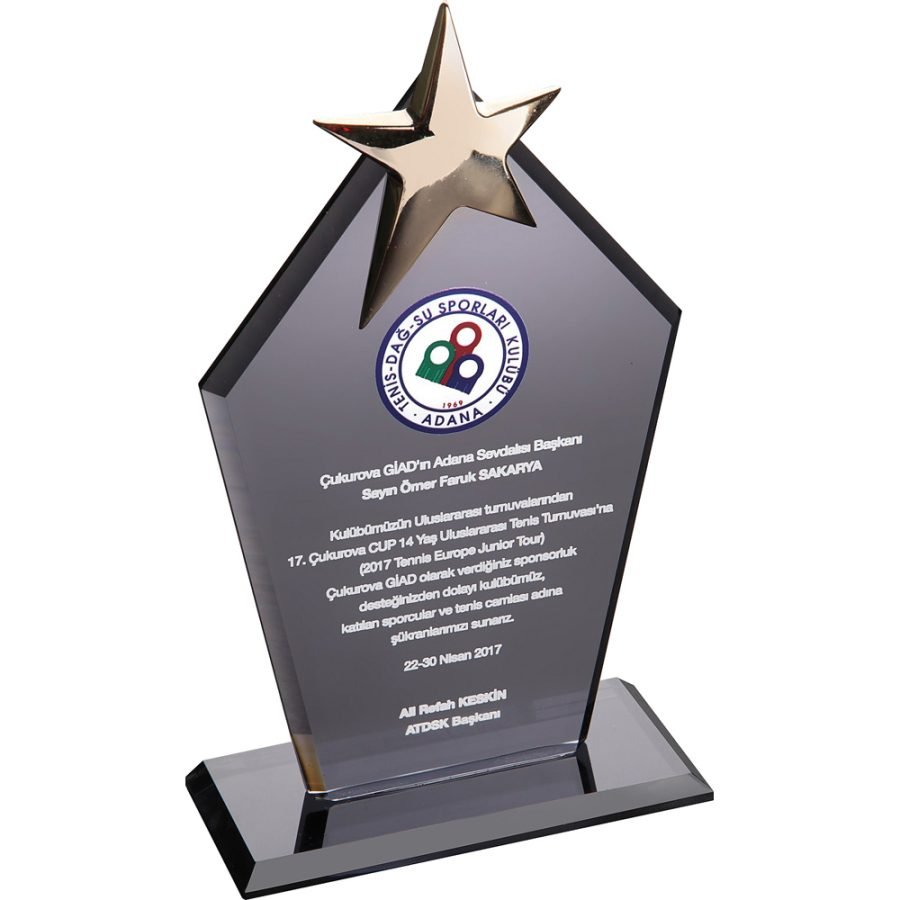 Kristal Plaket Füme
