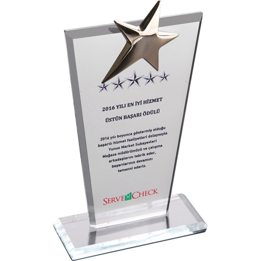Kristal Plaket Şeffaf
