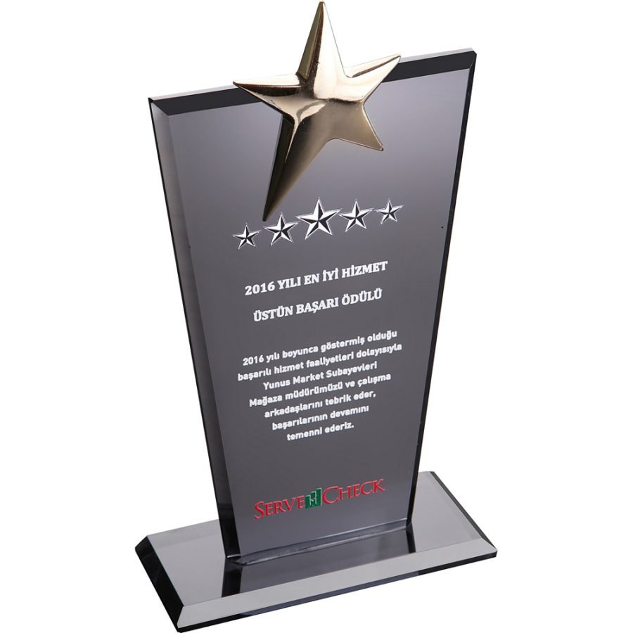 Kristal Plaket Füme