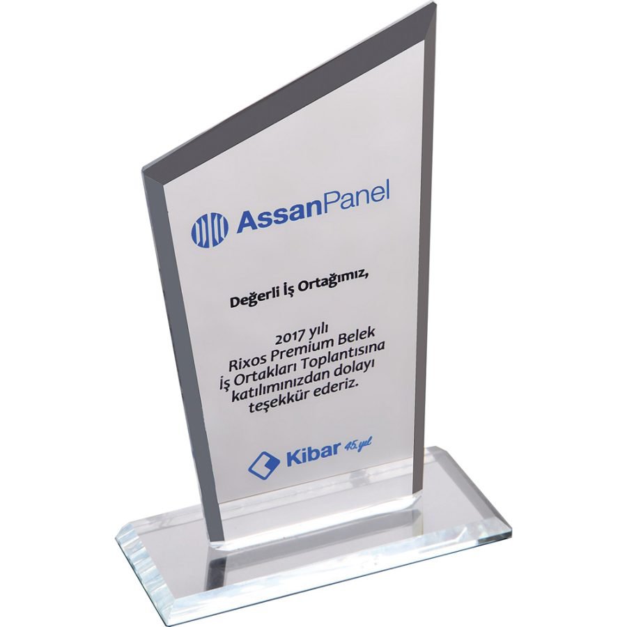 Kristal Plaket Şeffaf