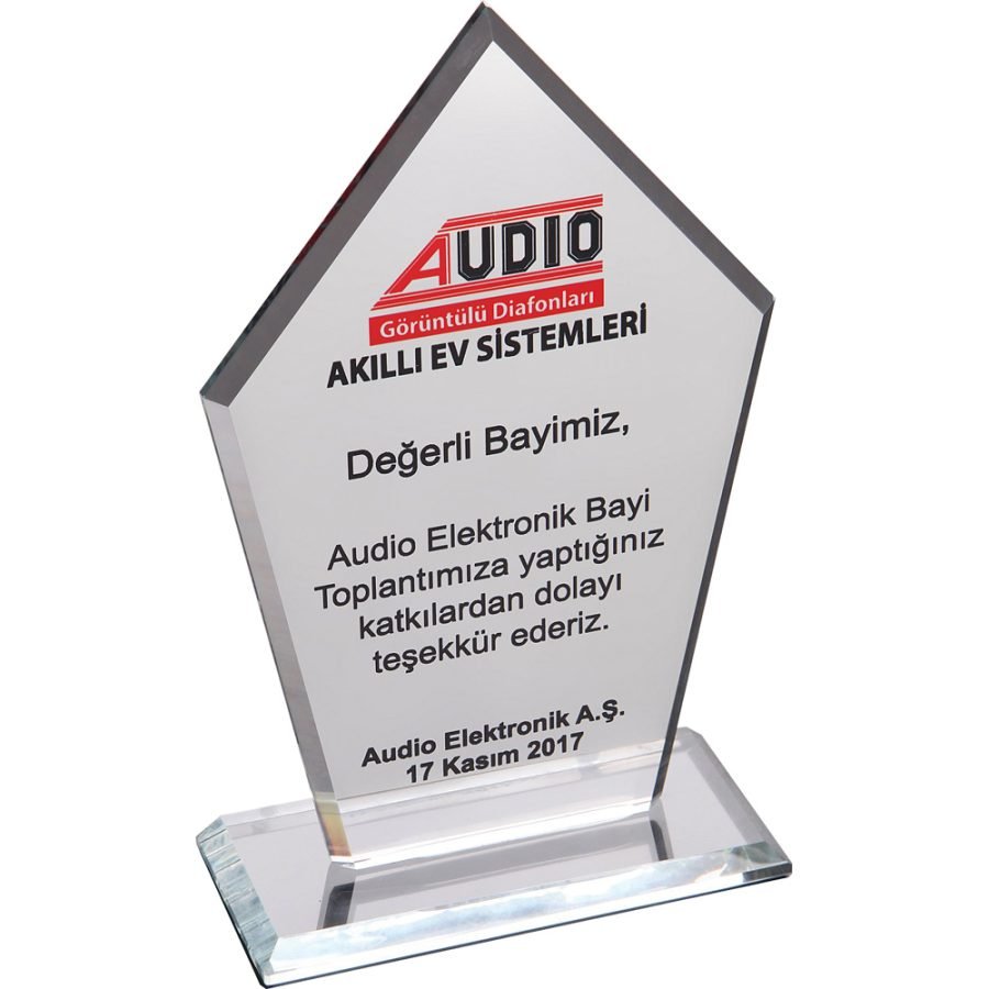 Kristal Plaket Şeffaf