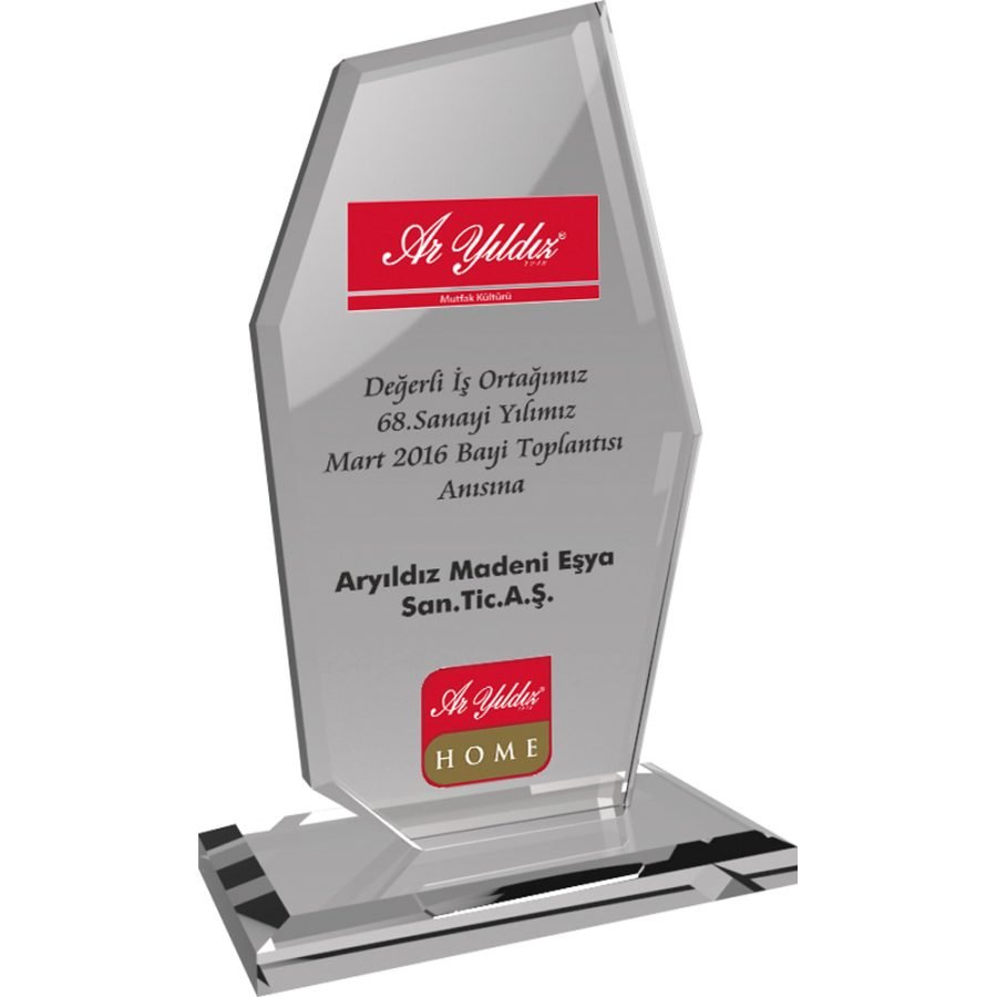 Kristal Plaket Şeffaf