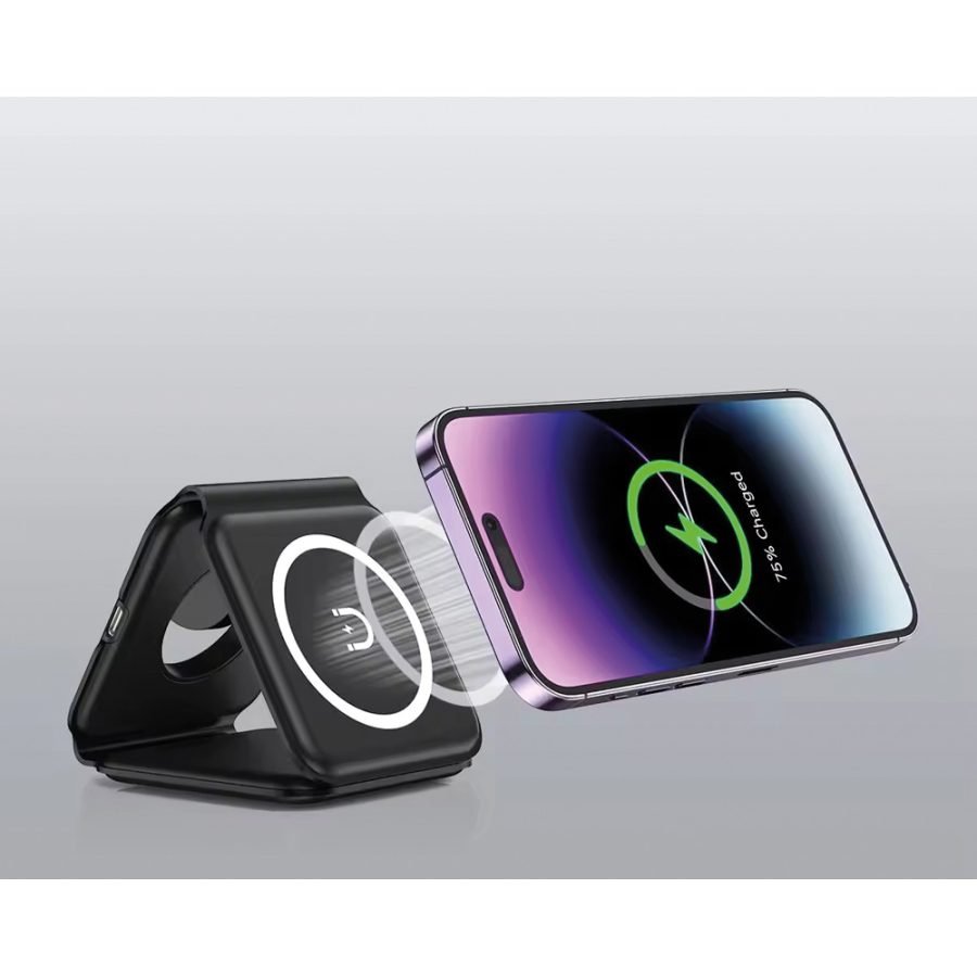 Wireless 3lü Şarj İstasyonu Beyaz