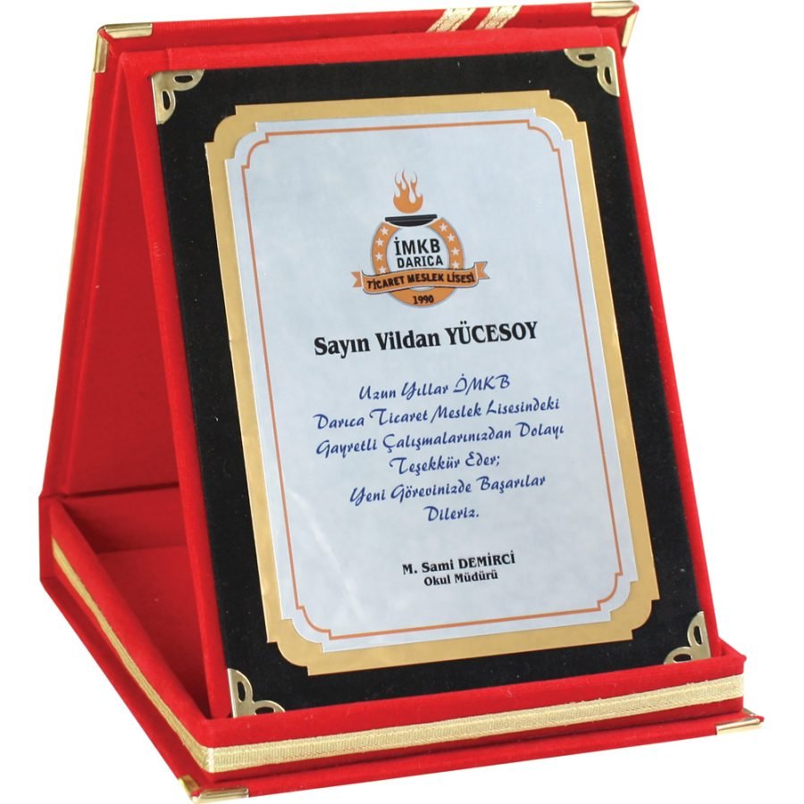 Albüm Plaket Kırmızı