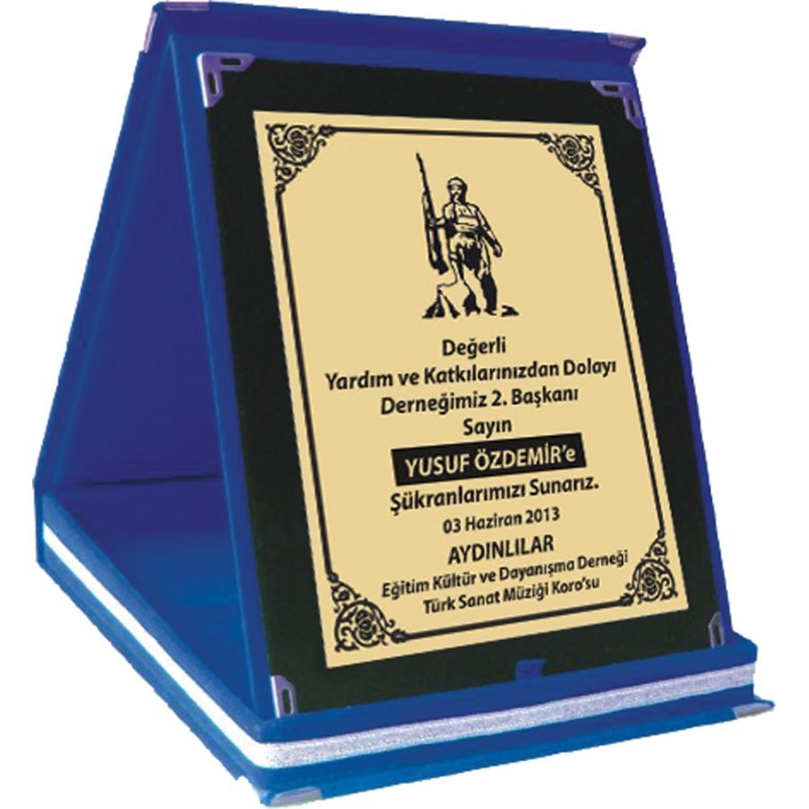 Albüm Plaket Lacivert